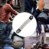 Leather Vest Extenders 2nd Amendment Double Chain Vest Extenders 4pcs Heavy-Duty Vest Extenders For Bikers Women Men 5