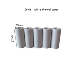 Mini Thermal Printer Self-Adhesive Label Sticker Paper - 57x25mm (5 white)
