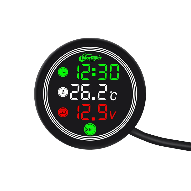 2023HighQuality12VMotorbikeMiniMultifunctional4in1Voltmeter