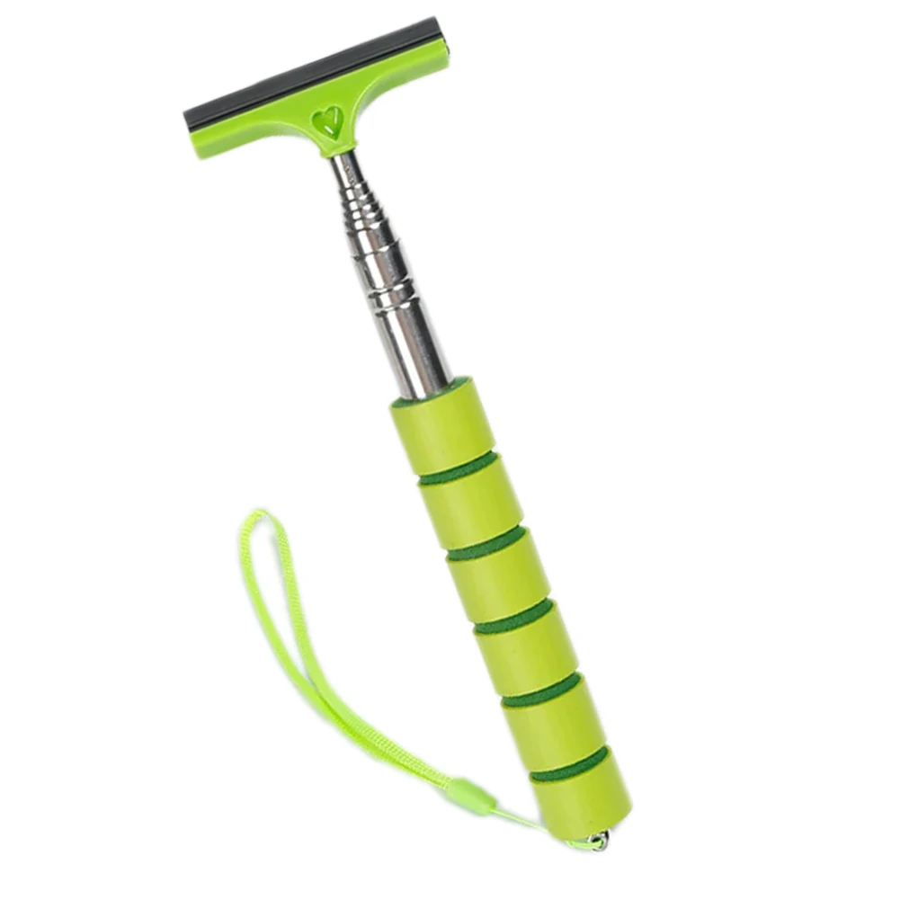 1pc Car Mirror Wip Telescopic Rearview Side Mirror Squeegee Glass Cleaning Tools For Window Defogging Telescopic Wiper