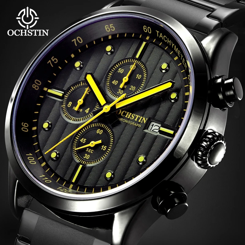 

2023 New OCHSTIN Top Brand Men's Quartz Watch All-steel WaterProof Leisure Date Sports Business Watch Relogio Masculino