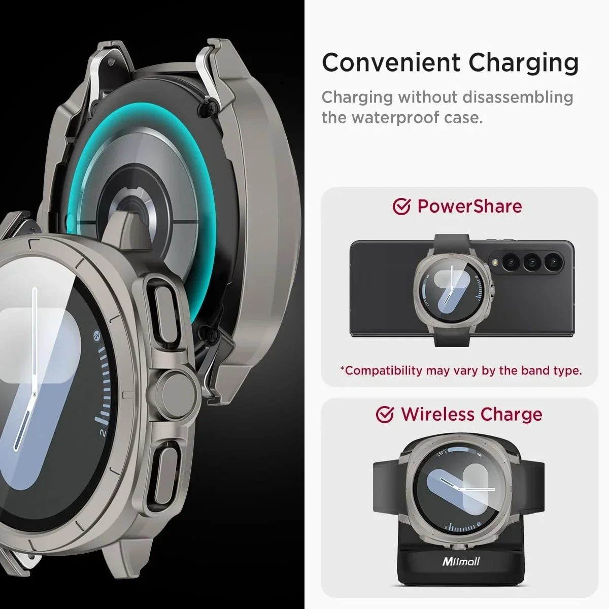 2-in-1-Gehäuse + Armband für Samsung Galaxy Watch 7 40 mm 44 mm Aussehen Upgrade Ultra 47 mm für Galaxy 7 Sports-Silikonarmband – Detail 5