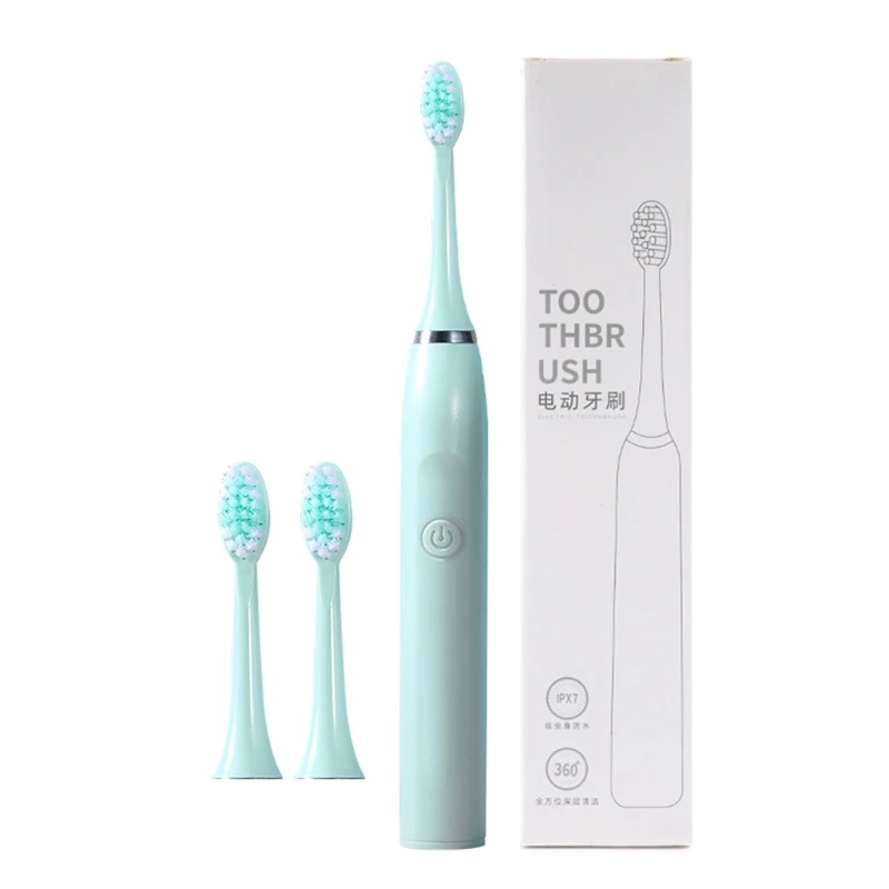 

Ultrasonic Electric Toothbrush, , 3 Brush Heads Included 19800 Vibrations