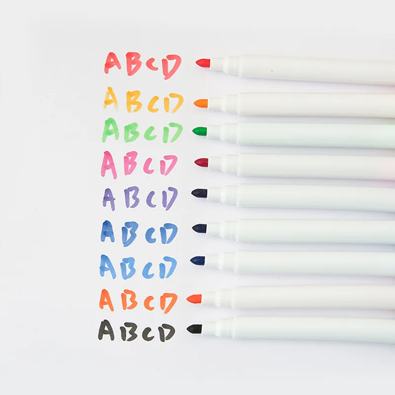 8 Colors Erasable Magnetic Whiteboard Marker Pen Blackboard Marker Chalk Glass Ceramics Office School Art Marker Stationery - 4