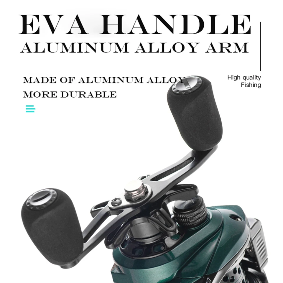 Moulinet Pêche Ultra Léger Wofhbey - Puissance Frein 10kg, Ratio 5.2:1, 7+1 Roulements