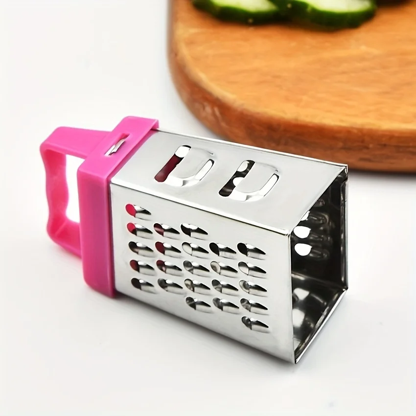 Stainless Steel Mini Cheese Grater Set - Multifunctional Metal Kitchen Tool for Shredding Cheese, Garlic, Ginger - Food-Safe