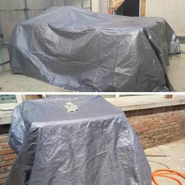 0,32 Mm 180 Gsm Új Kültéri Kemping Sátor Esőálló Pe Tarpaulin Cover Water Pad Padebo Canopy Awnings Kerti Bútorok Borítója - Image 4