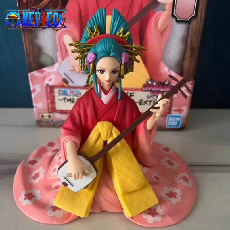 

10cm Bandai Original One Piece Banpresto Kozuki Hiyori Figures Pvc Dxf The Grandline Lady Extra Komurasaki Action Figure Gift