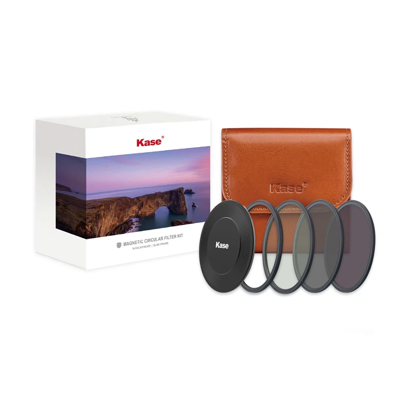 

Kase Wolverine Shock Resistant Magnetic Filter 5 in 1 Kit II - CPL / ND8 / ND64 / Lens Cap & Bag
