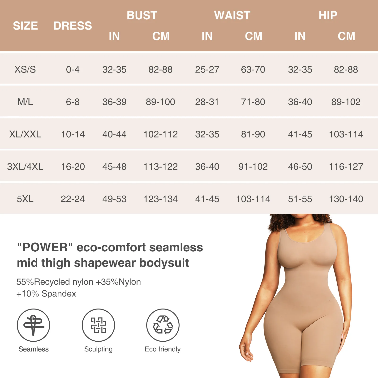 Hexin BBL Shapewear Women Full Body Shaper Tummy Control Slimming Sheath  Butt Lifter Push Up Thigh Slimmer Abdomen Shaper Corset