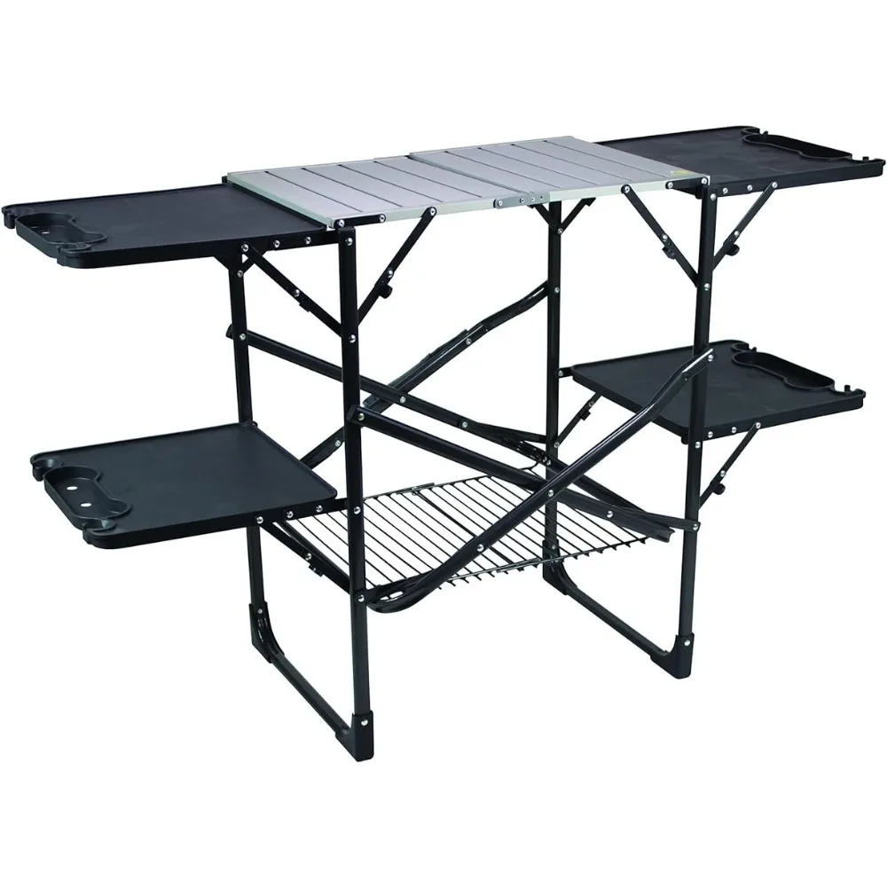 

Slim-Fold Cook Station, Portable Camp Kitchen Table Camping Tables camping equipment