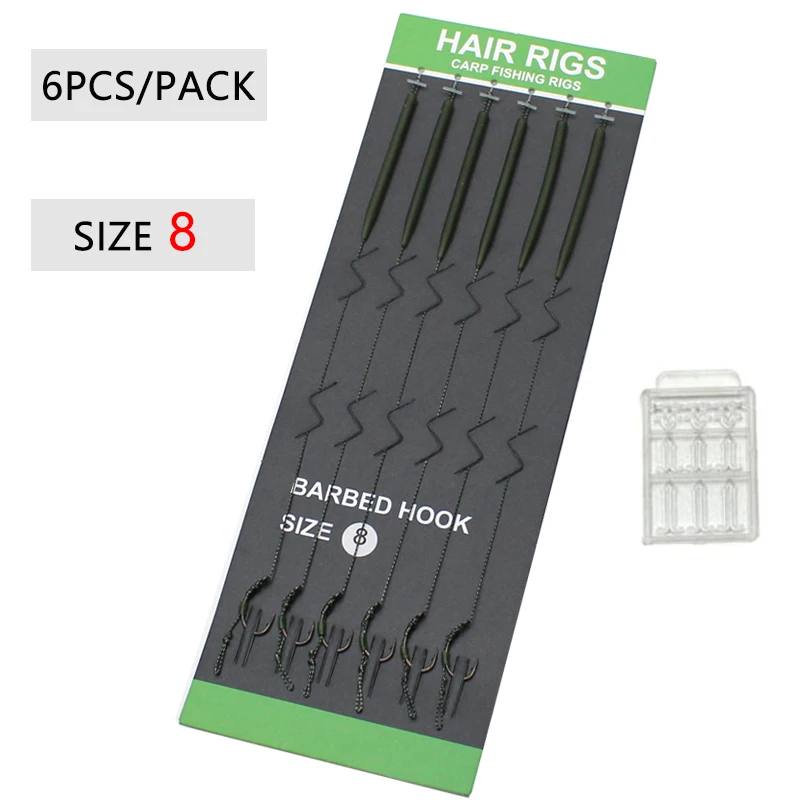 PESCA ALLA CARPA Hair Rigs con Gancio Barb Curvo e Sonno PESCA ALLA CARPA Hair Rigs con Gancio Barb Curvo e Sonno