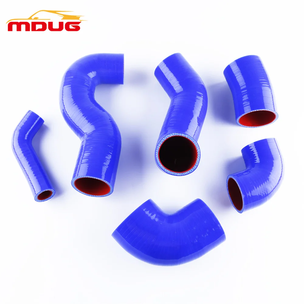 

Fit for Fiat Coupé T20 intercooler Silicone Hose Kit 6Pcs Cooling Pipe