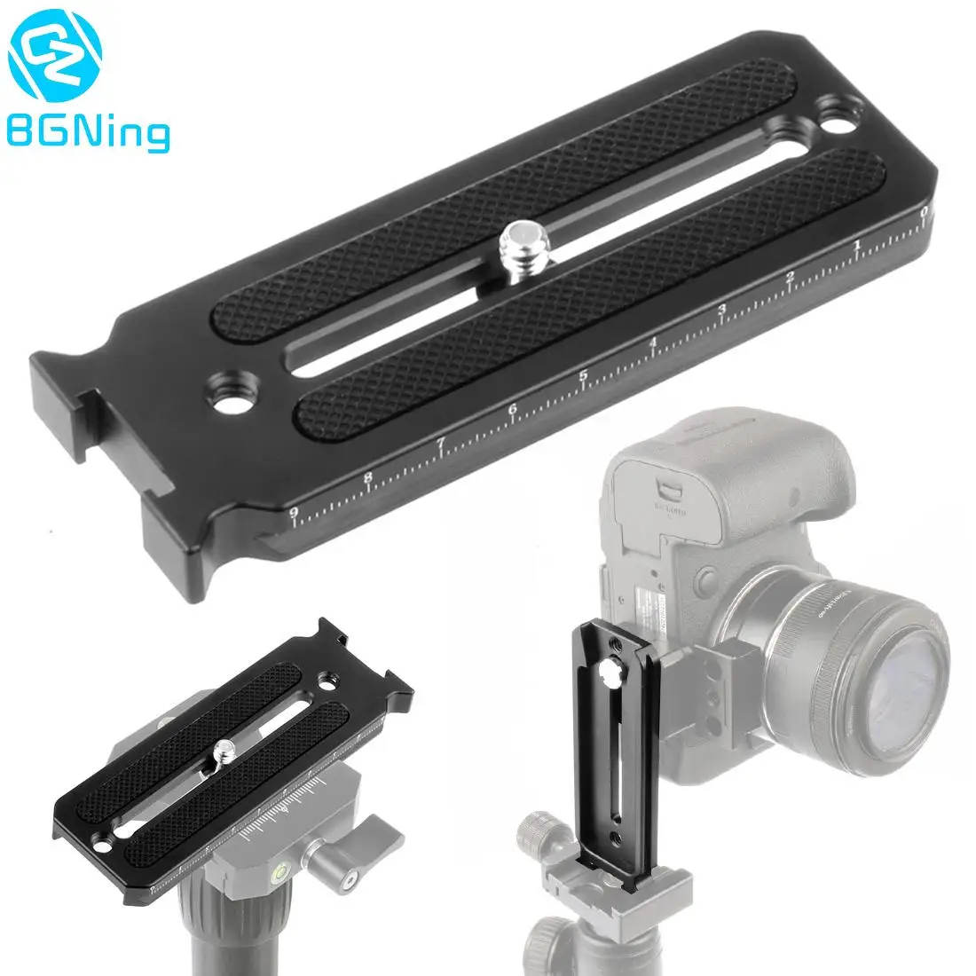 Leaplumin Bracket pieghevole a L per fotocamere reflex reflex | Struttura leggera con piastra a sgancio rapido | Conversione verticale/orizzontale per Sony/Canon/Nikon (video YouTube/Accessori