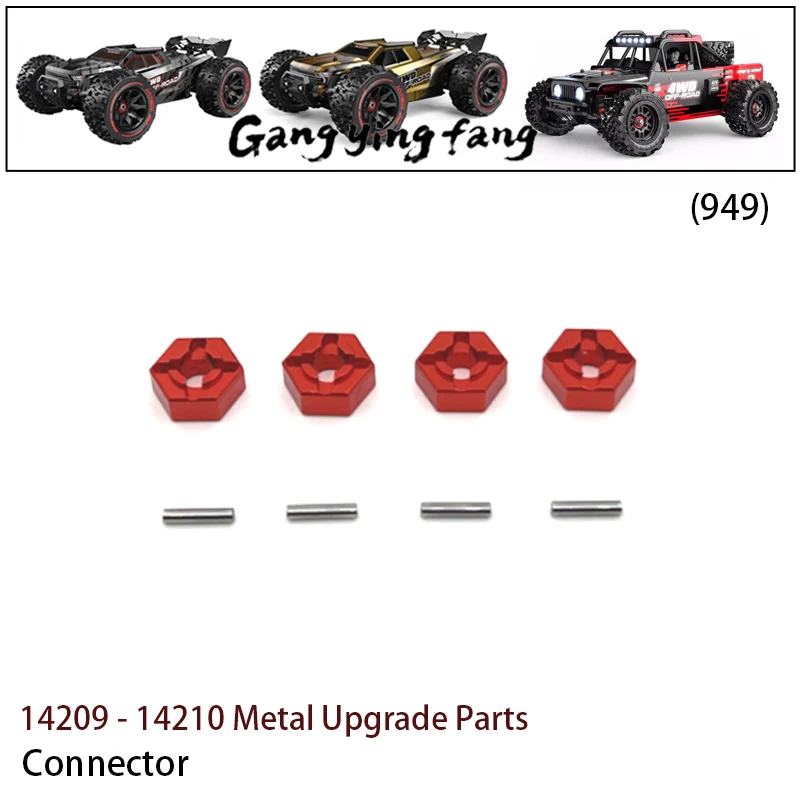 Lot de 8 Pièces de Rechange pour Crawler RC MJX - Pneus et Amortisseurs
