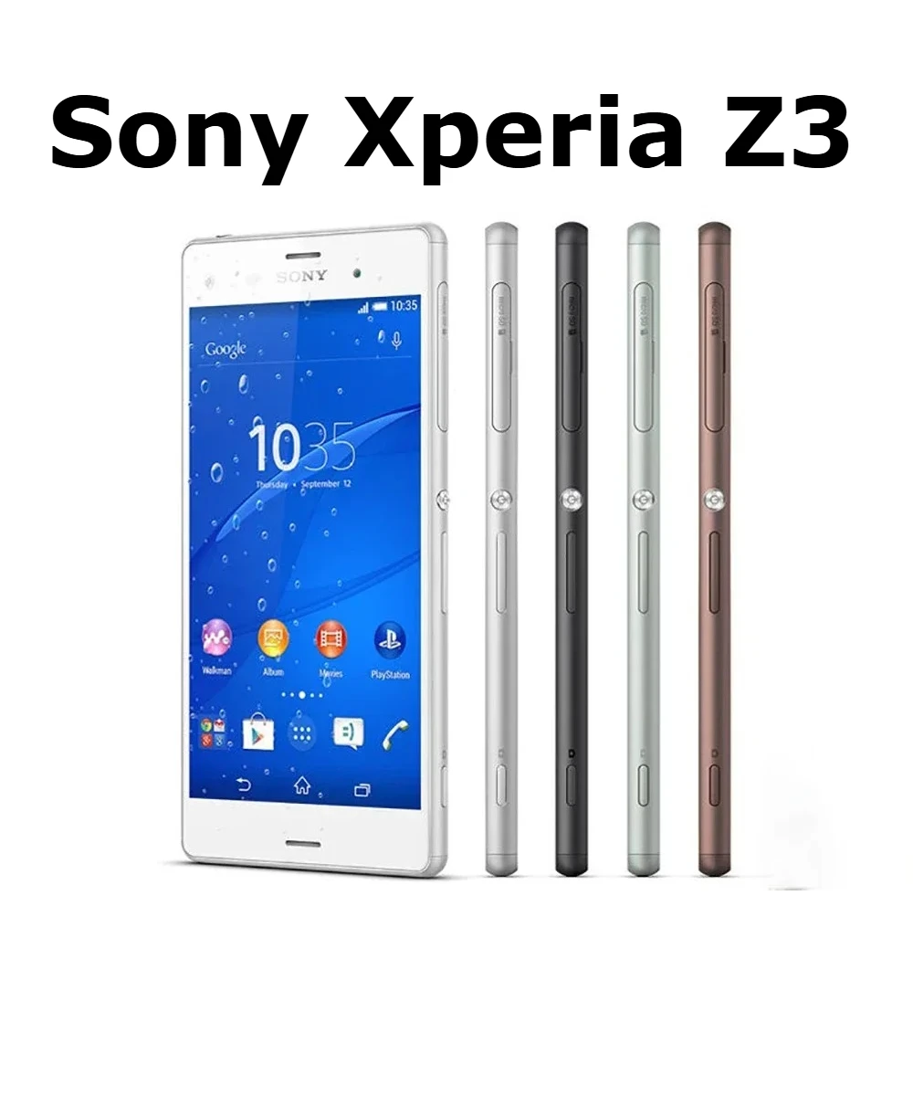 Original Sony Xperia Z3 D6603 Mobile Cell Phone 5.2" ROM 16GB RAM 3GB 20.7MP Camera Android OS Smartphone Cellphone Unlocked