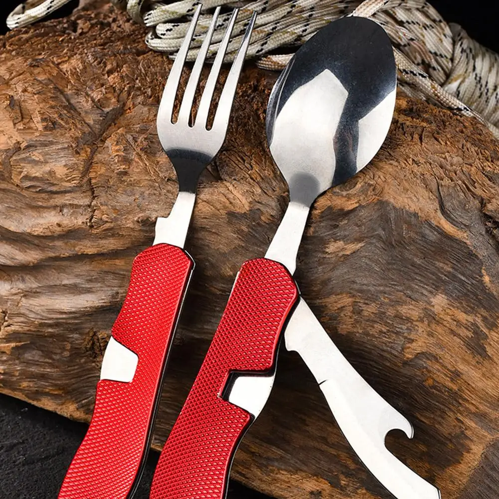 Foldable Camping Utensil Set for Outdoor Activities camping cutlery portable tableware portable cutlery
