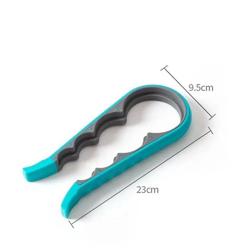 Apriscatole Chiave facile da impugnare 4 in 1 Pratica salvaspazio di resistenza Apriscatole per tappi di bottiglia di birra Coperchio Twist Off Strumenti Gadget da cucina portatili 5