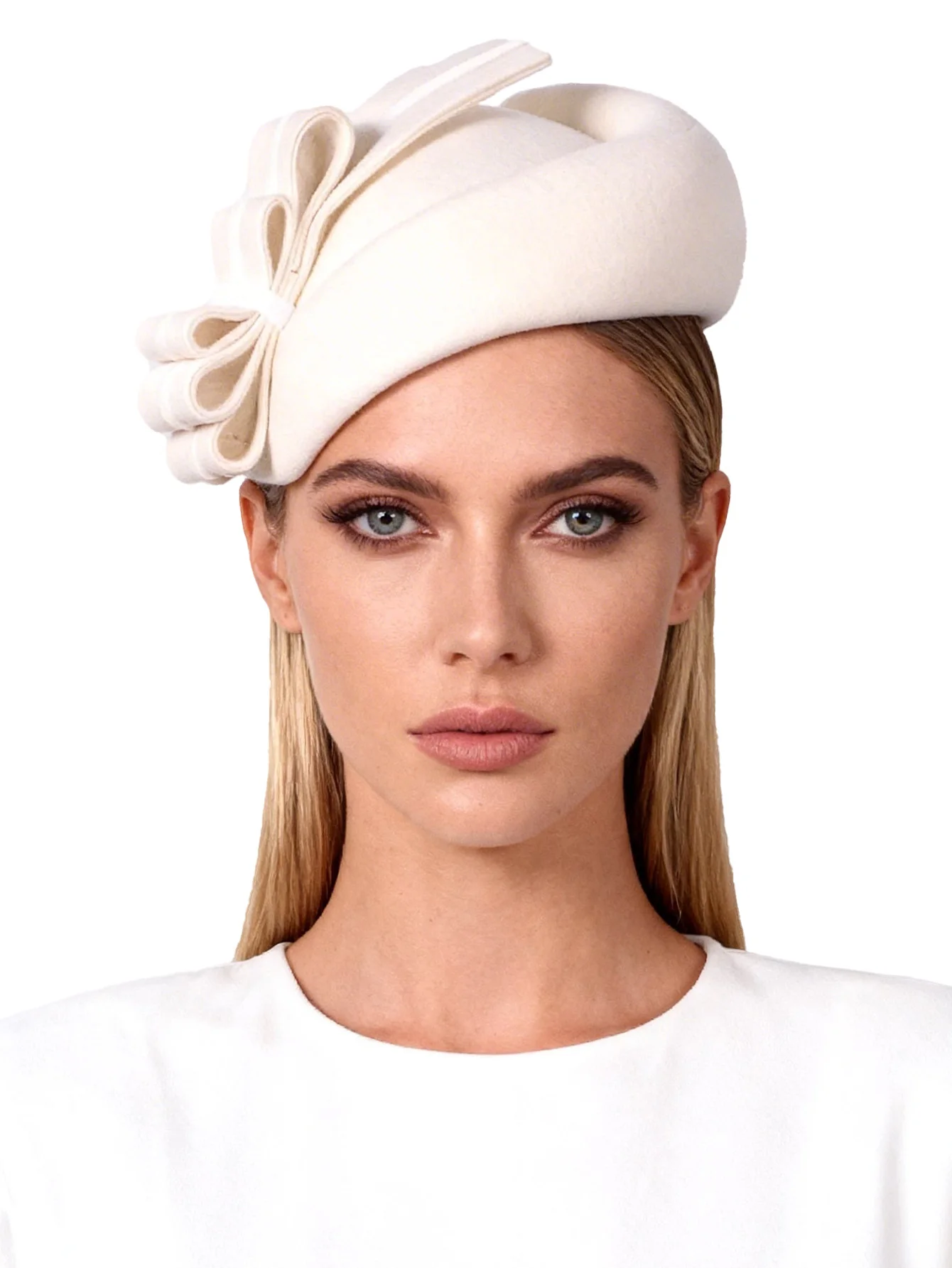 Schwarze Wollfilz-Fascinator-Hüte für Damen, Frauen, Braut, Hochzeit, elegantes Teeparty-Kleid, formelles Kirchen-Cocktail-Hut mit Schleife – Detail 10
