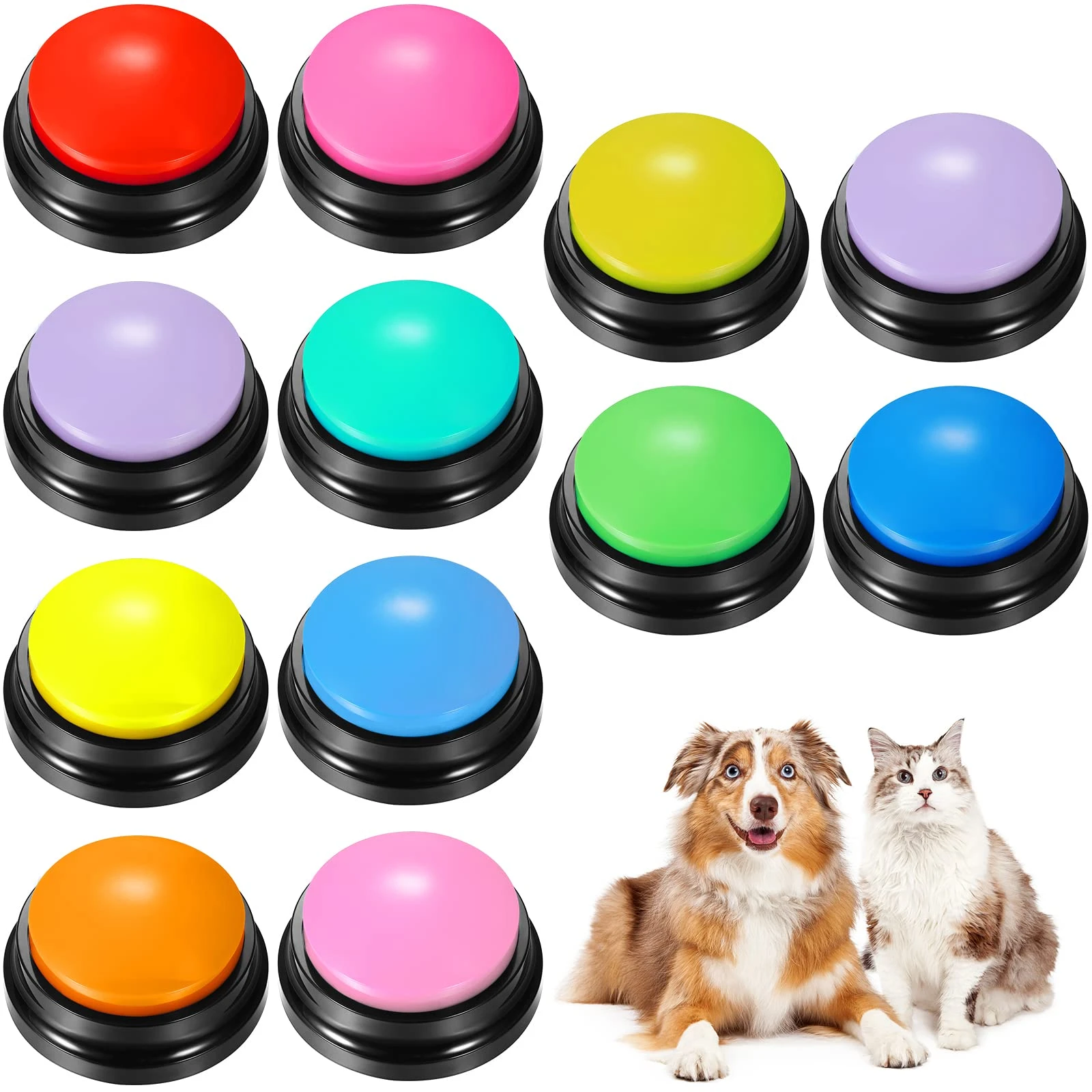 Dog Talking Buttons for Communication Record Button To Speak Buzzer Voice  Repeater Noise Makers Party Toys Answering Game| | - AliExpress