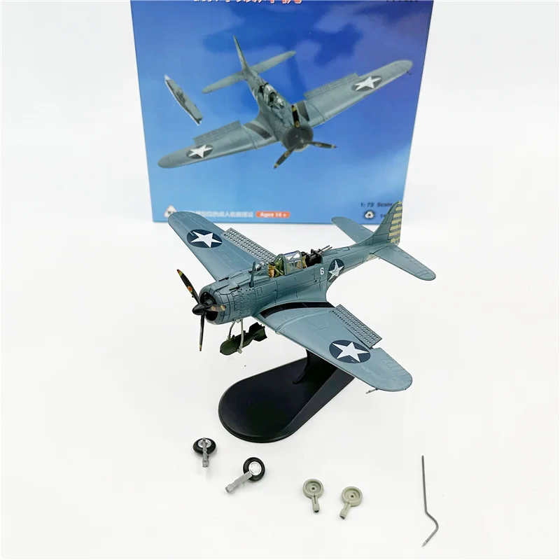 

Wltk Battle of Midway WWII US NAVY SBD Dauntless Carrier Dive Bomber 1/72 Diecast Aircraft Airplane Model