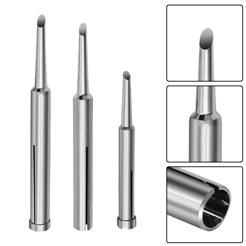 1pc Soldering Iron Tip 20/35/50W Power For Iron Tool Copper Internally Heated Iron Tool Silver Durable Power Tools Accessories