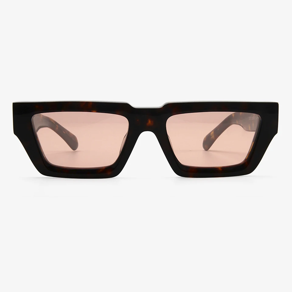 Thick Acetate Rectangle Sunglasses For Men Brand Designer