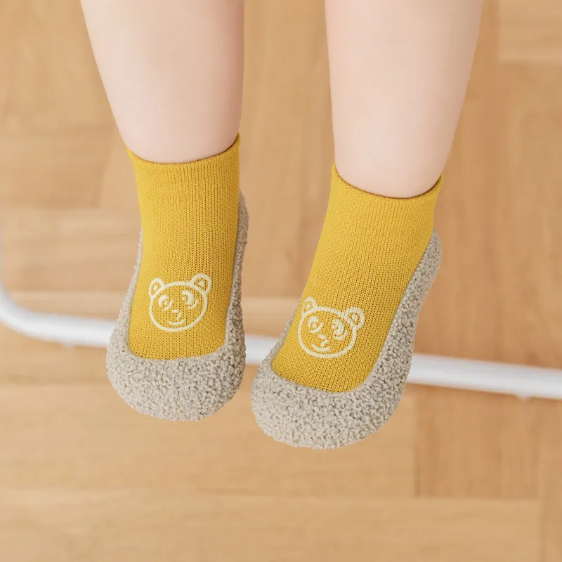 1-3Year Spring 2024 New Baby Floor Socks Shoes Cartoon Cute Baby Toddler Shoes Non-slip Children's Socks Shoes 5