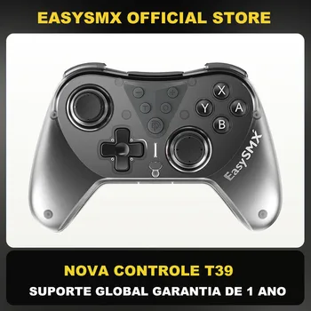 EasySMX T39 무선 게임패드, 블루투스 게임 컨트롤러, 닌텐도 스위치, PC, 노트북, iOS, 스팀, 홀 조이스틱과 호환 가능