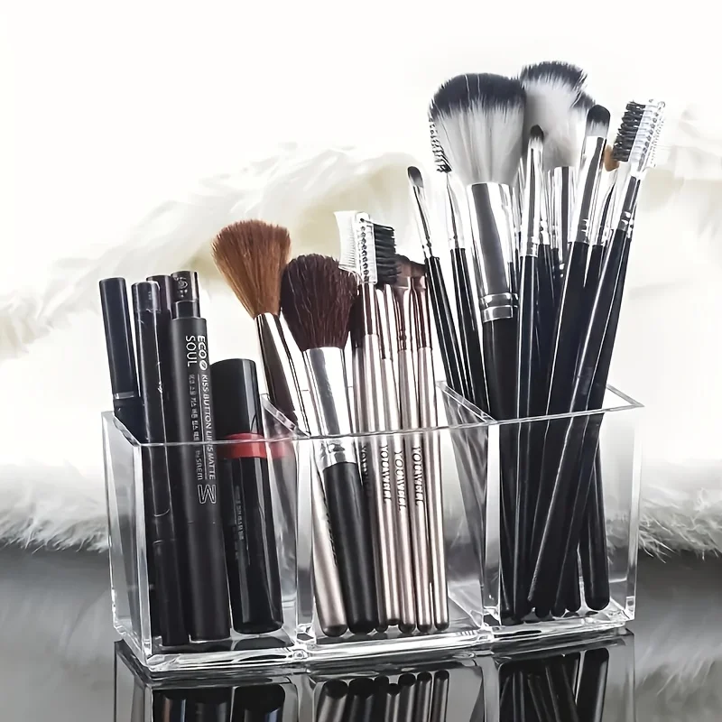 Cosmetic Storage Box Multi functional Transparent for Home Storage Platforms Durable Transparent Material