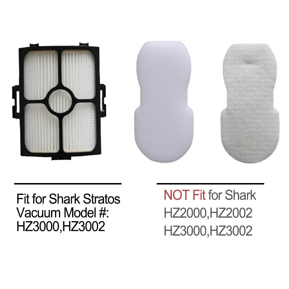 Description Picture 5 of itemFilters For Shark Vacuum HZ3000 HZ3002 Part XFFKHZ3000 XHFHZ3000 Vacuum Cleaner Spare Parts Foam Felt Pre-Motor Filters