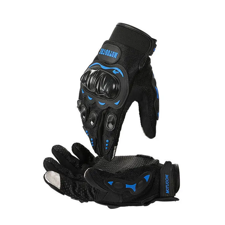 Non-slip Summer Breathable Full Finger Motorcycle Gloves Wear-resistant Motocross Racing Gloves Touch Screen Moto Biker Gloves 5