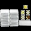 Square Clear Plastic Acrylic Protector Containers Case For Token Board Game Holder Boxes Cards Collection 17/20/25/27/30mm 2