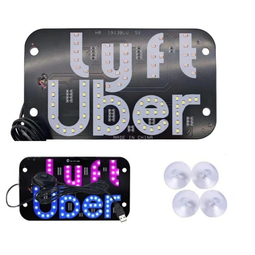 Luces indicadoras de cabina, Panel de señal de parabrisas, señal LED, azul y rojo, para coche