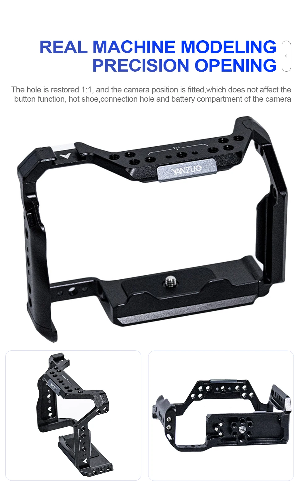 A7M4 Camera Protection Frame Shooting Stabilizer 1/4 Locating Hole Camera Cage f
