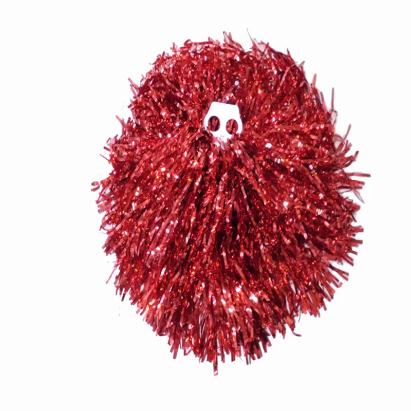 Metallic Color Cheerleader Pompon, Cheerleading Pom Poms, Sports Match, Vocal Dance, Party Supplies Factory, 50g, 1Pc