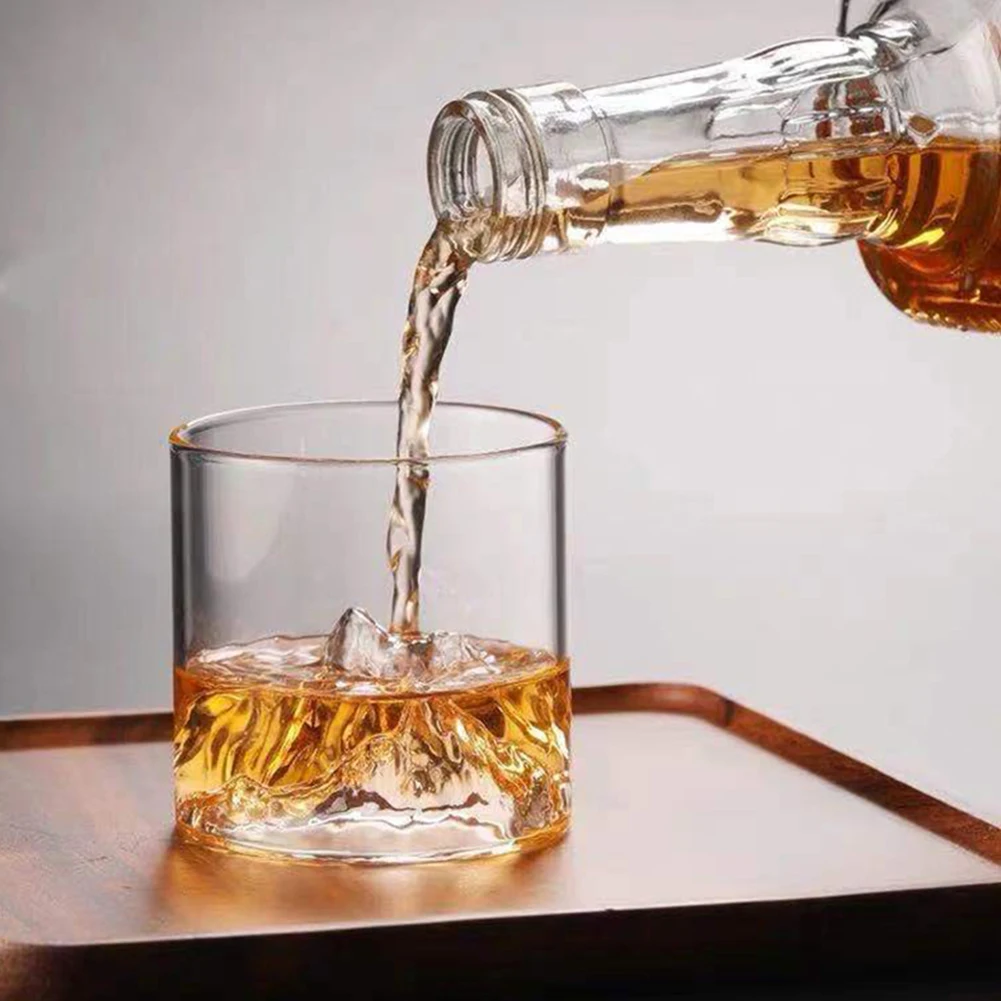 Japanese Mountain Whiskey Glass 1/2/4pcs 200/300ML Transparent Beer Water Cup For Bar Party Multipurpose Coffee Cup Glassware