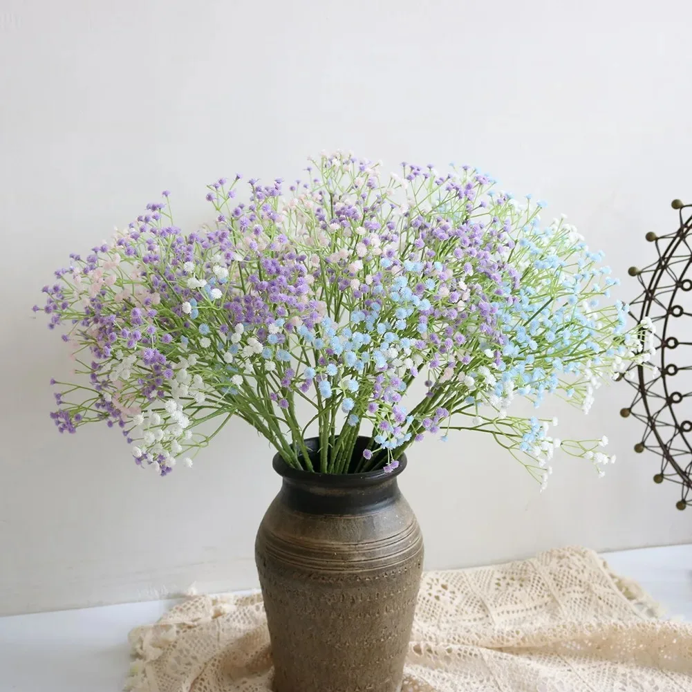 108 Köpfe Künstliche Blumen Kunststoff Gypsophila DIY Gefälschte Blumen Bouquet Garten Hochzeit Dekoration Party Im Freien Home Decor Vase – Detail 18