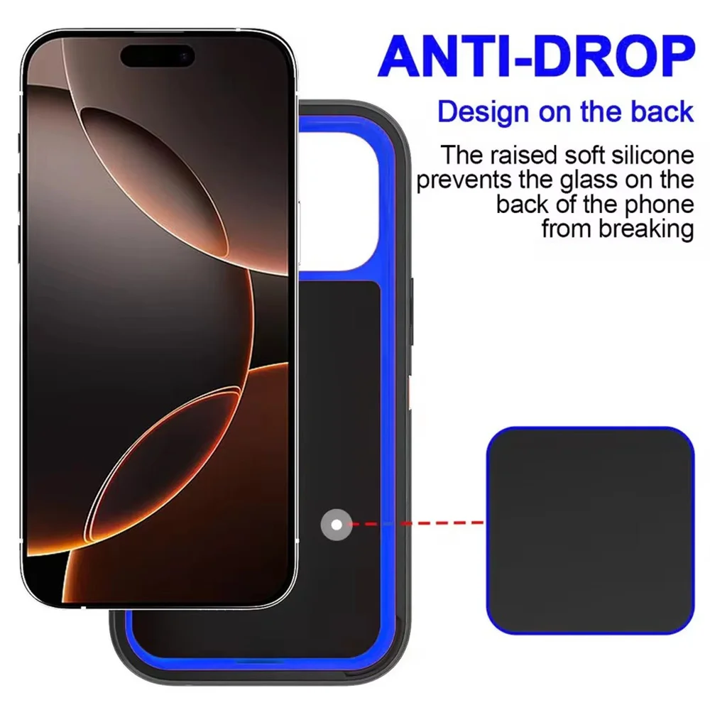 Shockproof Armor Defender Phone Case with Stand – Hard PC + TPU Protective Cover