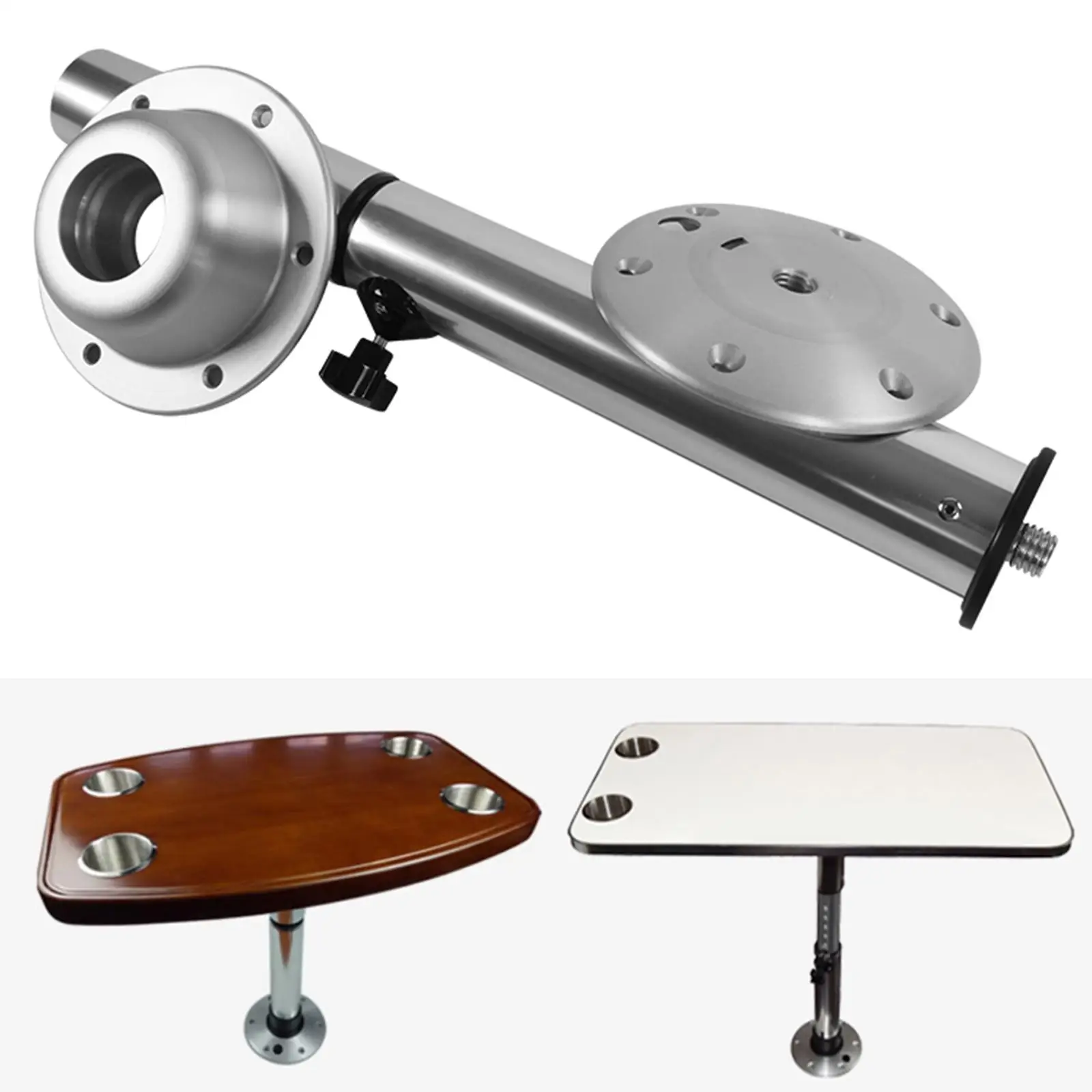 

Worktop Support Table Leg Movable Rotatable for Camping RV Trailer Boat Table Pedestal Table Pedestal Table Leg Mount Bracket
