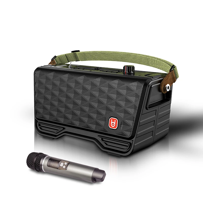 

Portable Speaker Wireless Blue Tooth Loud Stereo Sound Parade Dance Team Subwoofer Built-In Rechargeable Battery with Strap