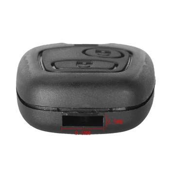 Cover Chiave telecomando per Peugeot 106 206 306 406 senza lama spedizione gratuita - KEYYOU New Remote Key Case Shell Entry Fob 2 pulsanti per Peugeot 106 206 306