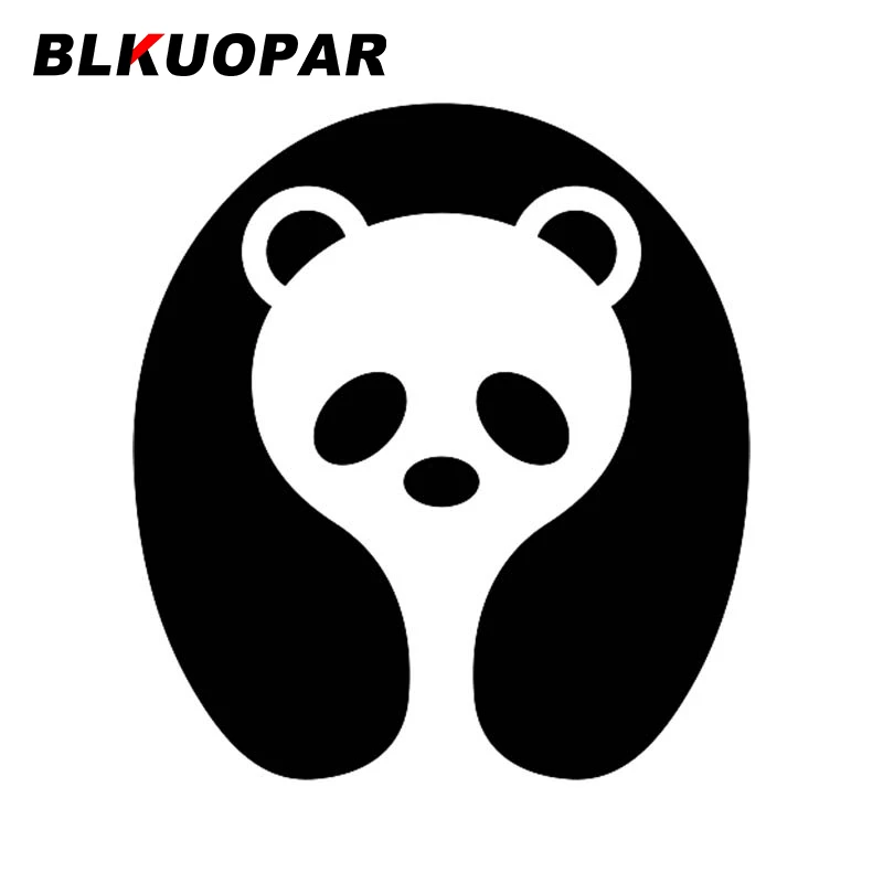 

BLKUOPAR Panda Bear Logo Car Sticker Simple Sunscreen Waterproof Vinyl Decals Creative Windows Surfboard Laptop RV Car Label