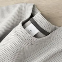 Men's New Summer Waffle Round Neck Short Sleeve T-Shirt 4