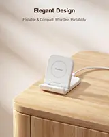 Беспроводное зарядное устройство SwanScout 501S для Samsung Z Flip 7 6 5 4 3, складная подставка для быстрой зарядки для Galaxy S25 для Moto Razr 50 40 60 — изображение 2