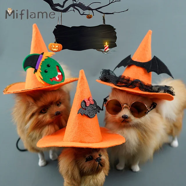 Miflame Pet Apparel Halloween Pumpkin Outfit Small Medium Dogs