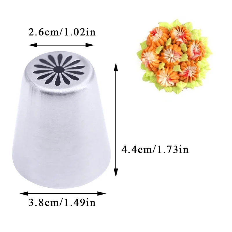 Floral Pastry Nozzles Set for Cake Decorating & Baking