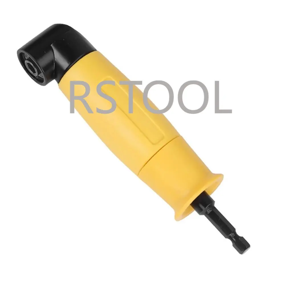 1/4 Inch Shank 90 Degree Right Angle Attachment Right Angle Drill Driver Screwdriver Extension Holder Adapter 90 degree angled drill chuck bend extension right angle drill attachment high quality angle chuck drill adapter