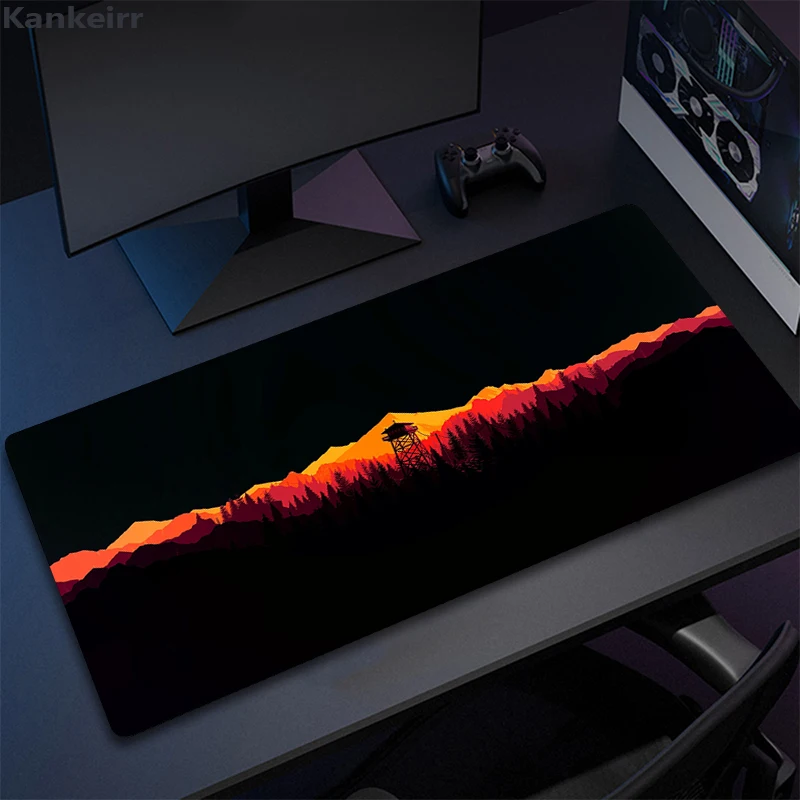 Deep Forest Firewatch Mouse Pad Accessori Da Gioco Large Mousepad Gabinete Gamer Tastiera Del Computer Grande Tappetino Da Scrivania Pc Portatile In G