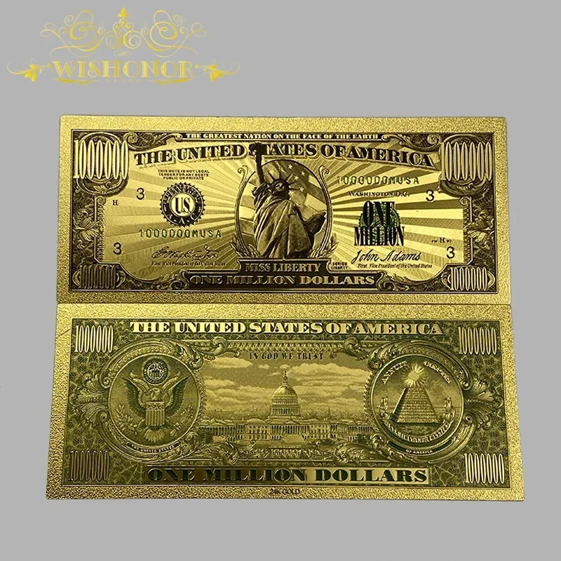 Colored America Banknote Million And Billion Dollar Banknote Fake Replica Paper Money for Home Decoration 10pcs/Lot